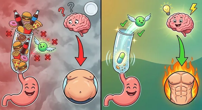 लेप्टिन का चित्रण